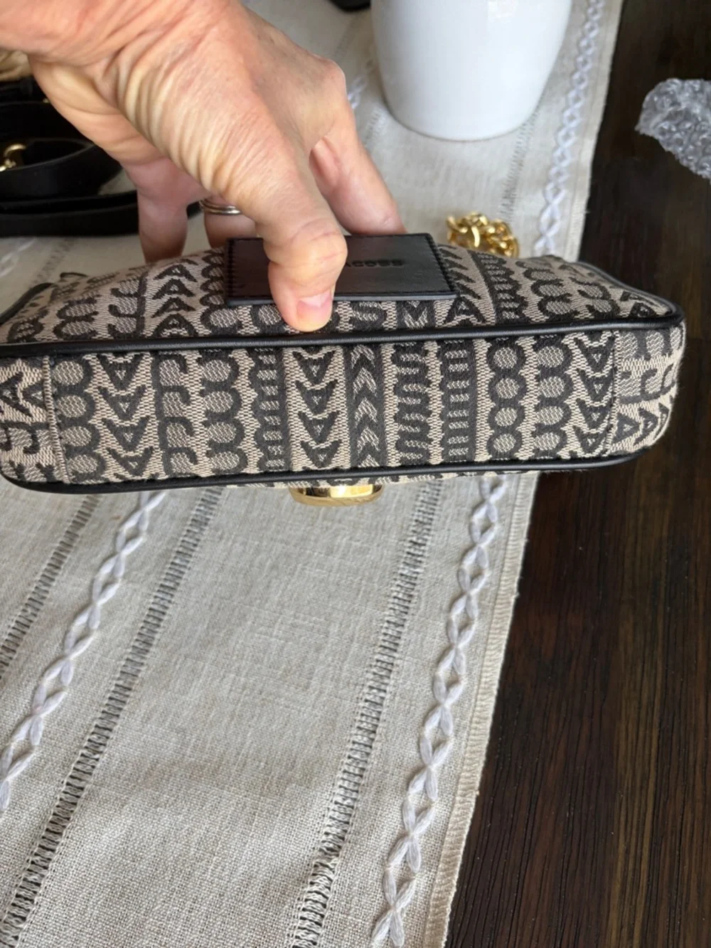 Marc Jacobs monogram J Marc shoulder bag - Picture 3 of 12